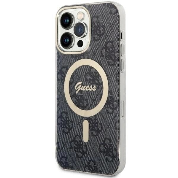 Guess 4G MagSafe beskyttelsesdeksel til iPhone 14 Pro Max - svart