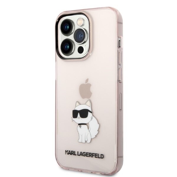 Karl Lagerfeld KLHCP14LHNCHTCP iPhone 14 Pro 6.1 rosa/rosa hardt deksel Ikonik Choupette