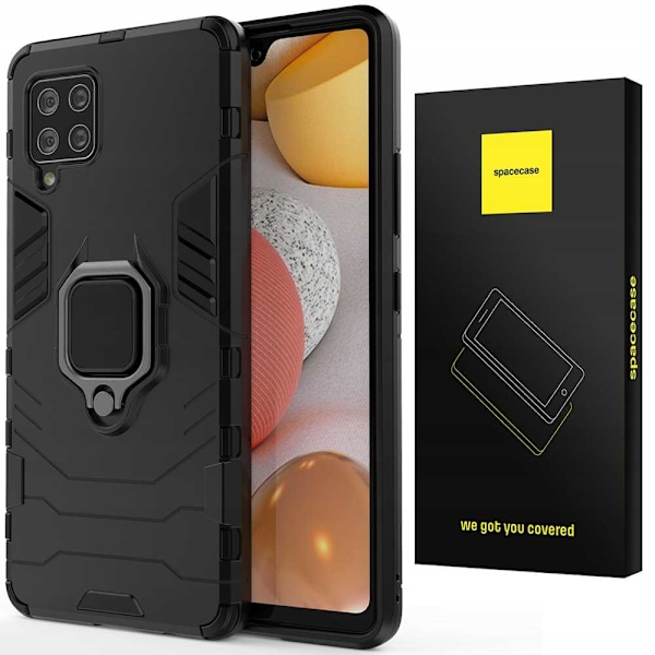 Spacecase Case Cover För Samsung Galaxy A42 5G X-Ring Svart