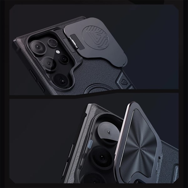 Nillkin CamShield Armor Prop-deksel til Samsung Galaxy S24 Ultra - Svart