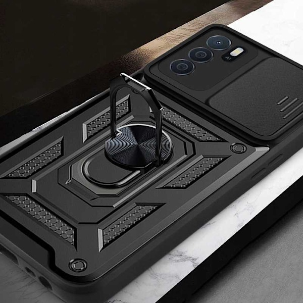 Spacecase-Fodral För Oppo A16 Svart Telefon