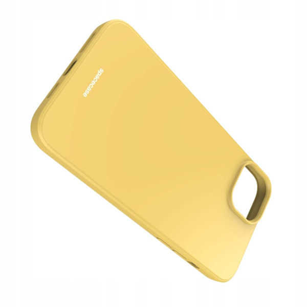 Spacecase Silikonfodral För Iphone 14 Plus Gul Skydd
