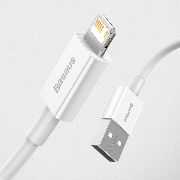 Baseus Superior kabel USB - Lightning 2,4A 1,5 m hvit (CALYS-B02)