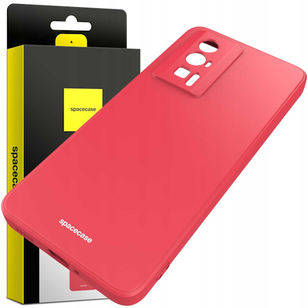 Spacecase Silikonecase För Poco F5 Pro Red