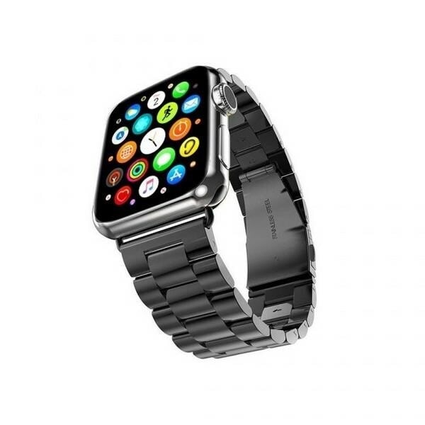 Mercury Metal Apple Watch-rem 38/40/41 mm svart/svart