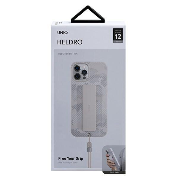 UNIQ Heldro-deksel iPhone 12/12 Pro 6.1 beige camo/elfenben camo Antimikrobiell