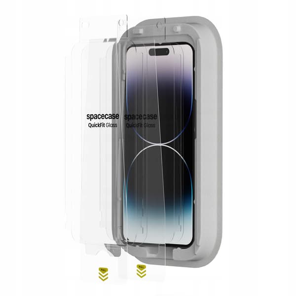 Spacecase Quickfit Härdat Glas För Iphone 14 Pro Max Skärmskydd