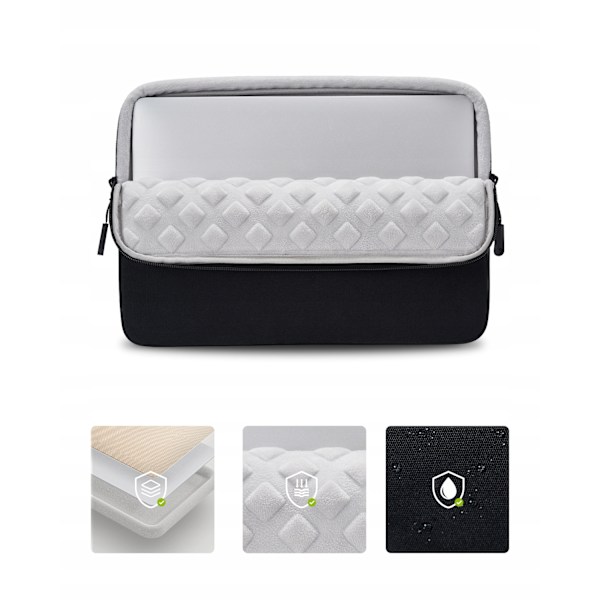 INNOSTYLE 16" LAPTOPVÄSKA VATTENTÄTT FODRAL OMNIPROTECT SLIM SVART