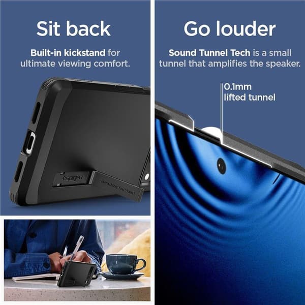SPIGEN TØFF ARMOR GOOGLE PIXEL 7 PRO SVART