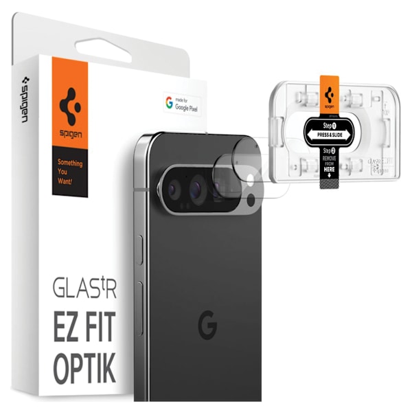 CAMERA COVER SPIGEN OPTIK.TR ”EZ FIT” CAMERA PROTECTOR 2-PAK GOOGLE PIXEL 9 PRO CRYSTAL CLEAR
