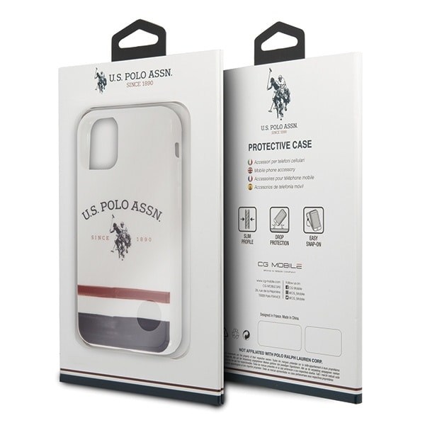 AMERIKANSK SAG POLO ASSN. TRICOLOR PATTERN COLLECTION TIL IPHONE 11 PRO MAX - HVID