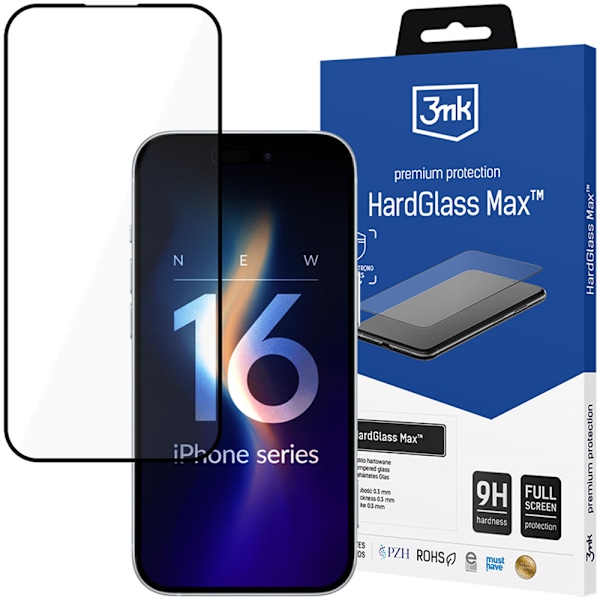 APPLE IPHONE 16 PRO MAX - 3MK HARDGLASS MAX SORT
