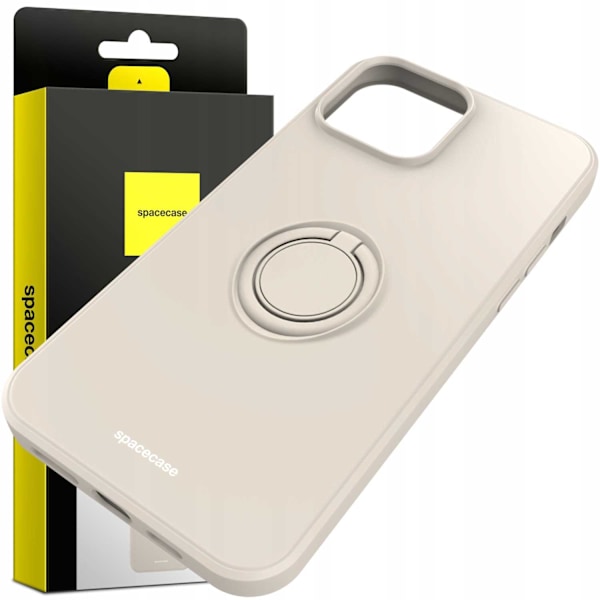 Spacecase Silikon Ringfodral För Iphone 13 Pro Max Bone Case Cover