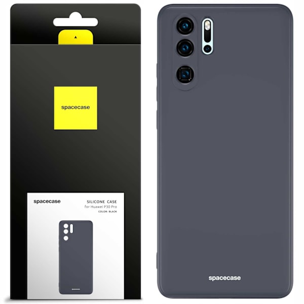 Spacecase Silikonecase Till Huawei P30 Pro Case Svart