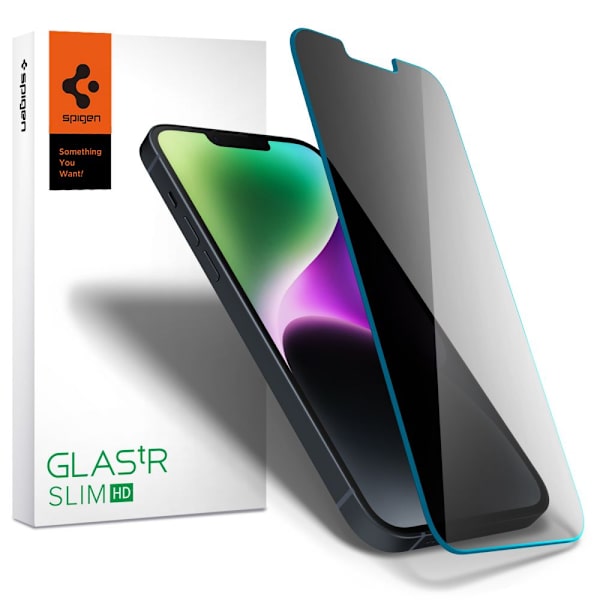 HÆRDET GLAS SPIGEN GLAS.TR SLIM IPHONE 13 / 13 PRO / 14 FORTROLIGHED