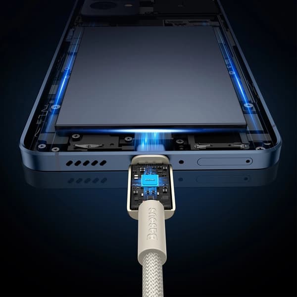 Baseus Tungsten Gold USB-C / USB-C 100W 2m kabel - gull