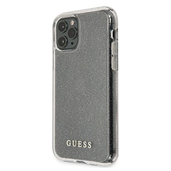 Guess GUHCN65PCGLSI iPhone 11 Pro Max sølv/sølv hardt deksel Glitter