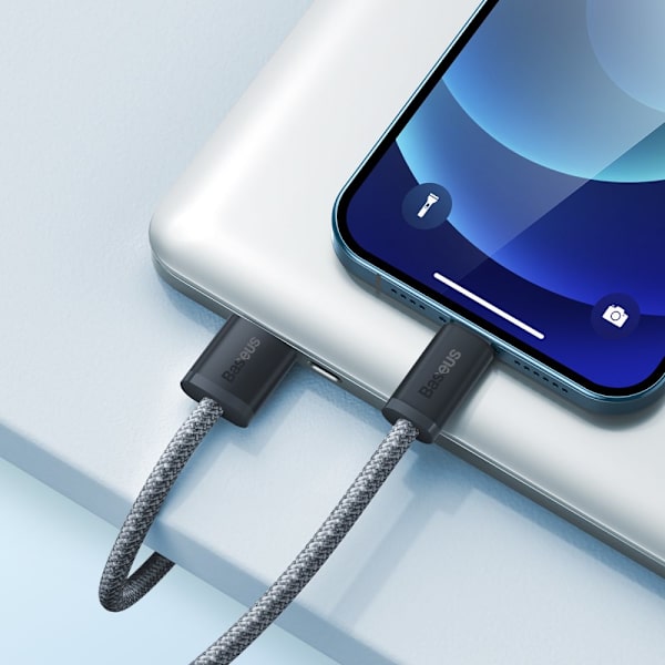 Baseus iPhone USB - Lightning-kabel 2m, 2,4A grå (CALD000516)