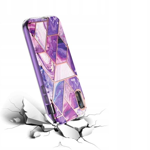 Spacecase Case Cover För Iphone Xr Marble 360 Lila