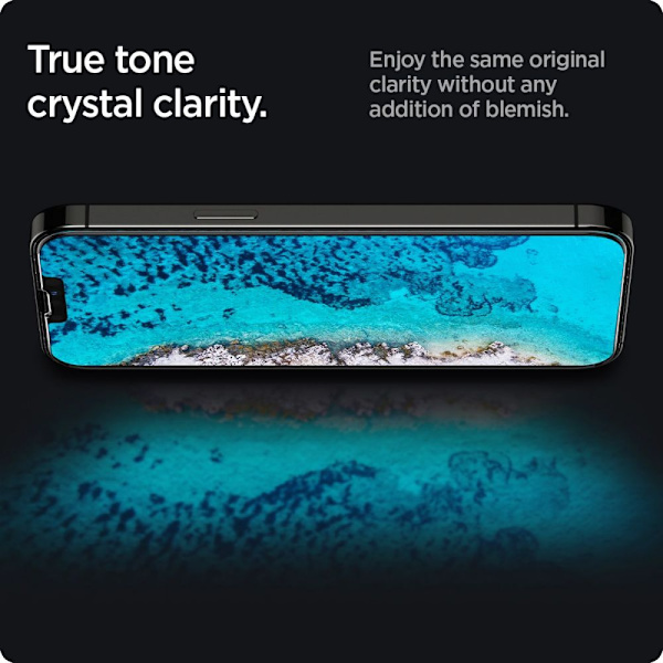 HÆRDET GLAS SPIGEN GLAS.TR SLIM IPHONE 13 / 13 PRO / 14 FORTROLIGHED