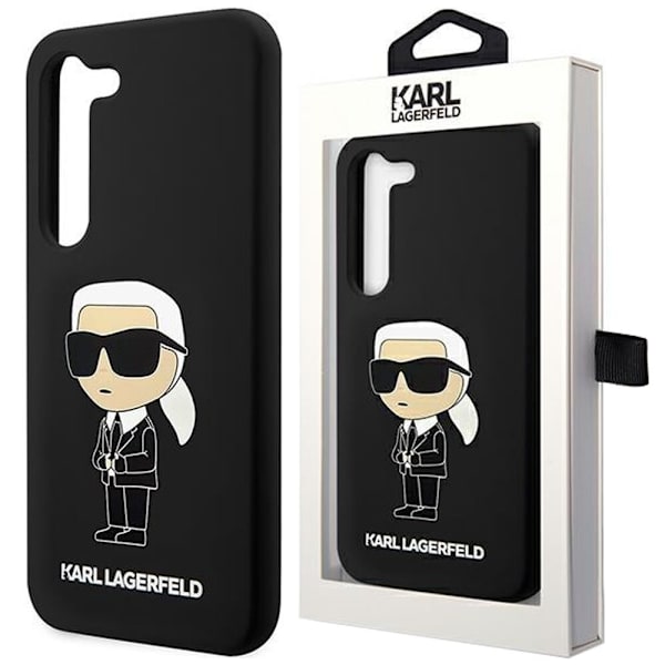 KARL LAGERFELD SILIKONE IKONIK ETUI TIL SAMSUNG GALAXY S24+ - SORT