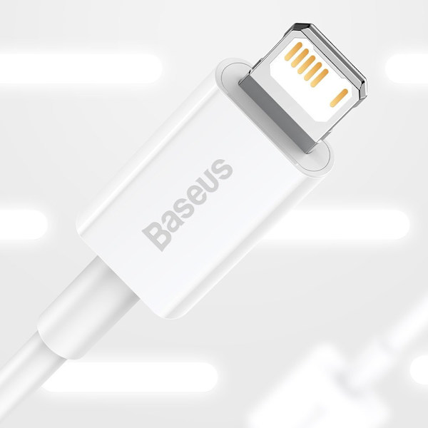 Baseus Superior kabel USB - Lightning 2,4A 1,5 m hvit (CALYS-B02)