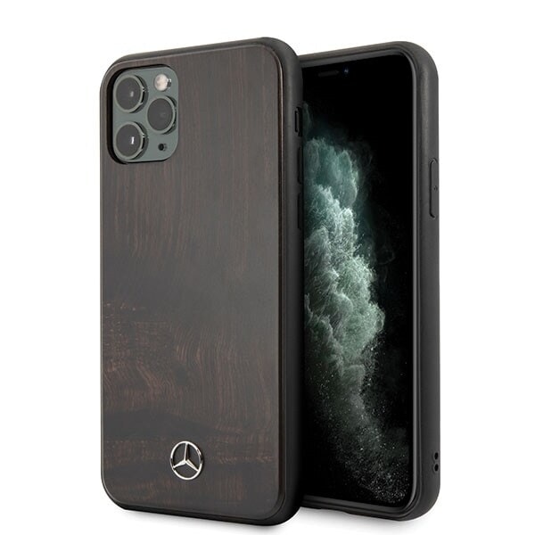 Mercedes Wood Line Rosewood deksel til iPhone 11 Pro Max - brun