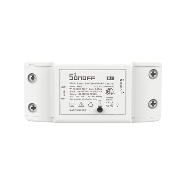 Sonoff RFR2 Smart Wireless Switch Relay Wi-Fi Controller 433MHz RF White (M0802010002)