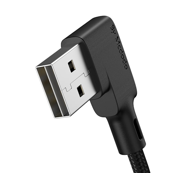 MCDODO ANGLE USB-C SPIRALFJÄDERKABEL SNABBLADDNING TYPE C LED