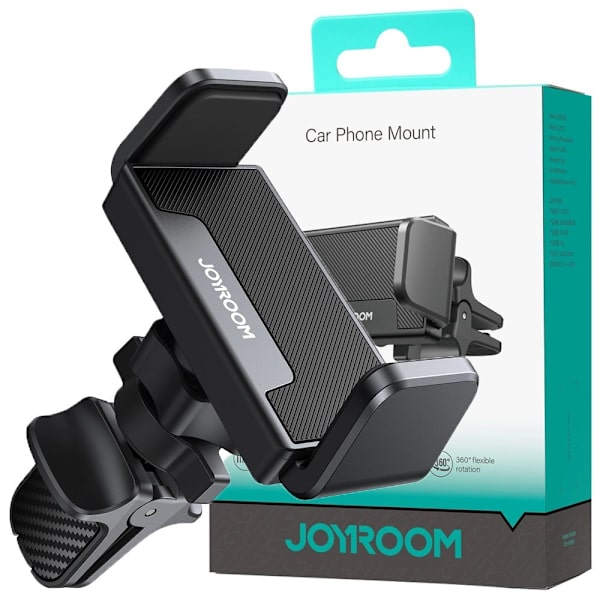 JOYROOM BILHOLDER TIL TELEFON TIL LUFT LUFTVENTILATION GRILL SORT
