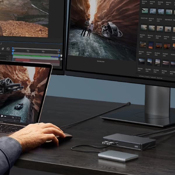 Ugreen CM615 USB-C multifunksjonsadapter - grå