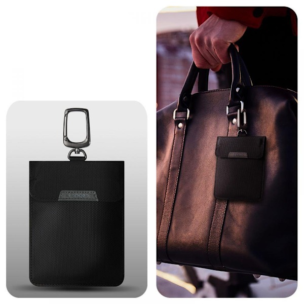 FARADAY CAGE SPIGEN POUCH NØGLELØS RFID SIGNAL BLOCKER SORT