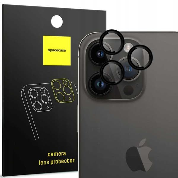 Spacecase Case Cover Till Iphone 12 Pro Sc Camera Ring Svart