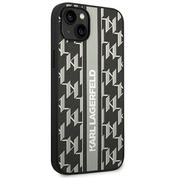 Karl Lagerfeld KLHCP14MPGKLSKG iPhone 14 Plus 6.7 hardt etui grå/grå monogramstripe