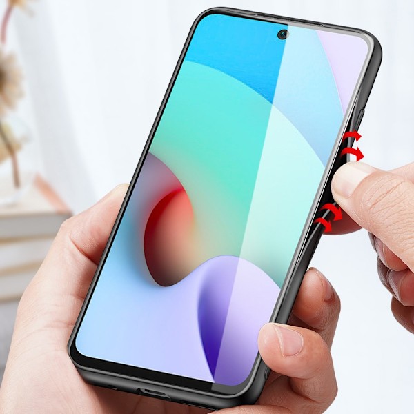 Dux Ducis Fino-deksel belagt med nylonmateriale Xiaomi Redmi 10 blå
