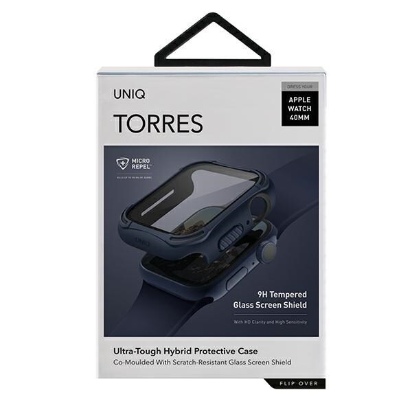 UNIQ TORRES ETUI TIL APPLE WATCH 4 / 5 / 6 / SE 40MM - BLÅ