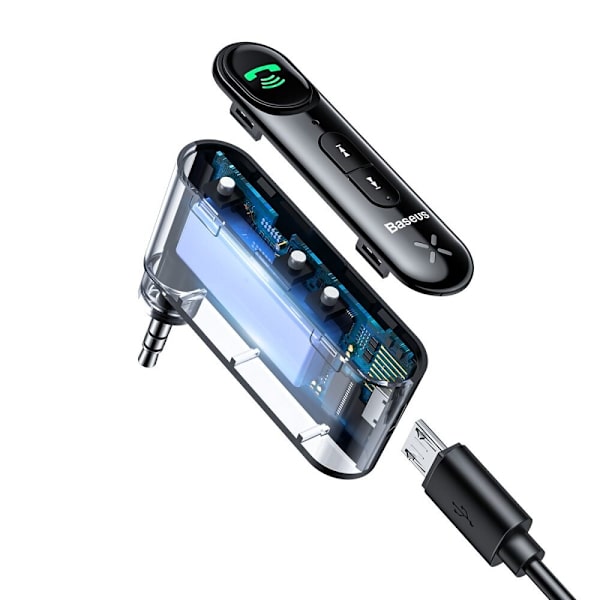 BASEUS BLUETOOTH-SENDER TRÅDLØS FORBINDELSE TIL BILEN SORT