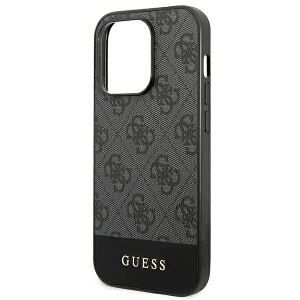 Guess GUHCP14XG4GLGR-deksel til iPhone 14 Pro Max - grå 4G Stripe Collection