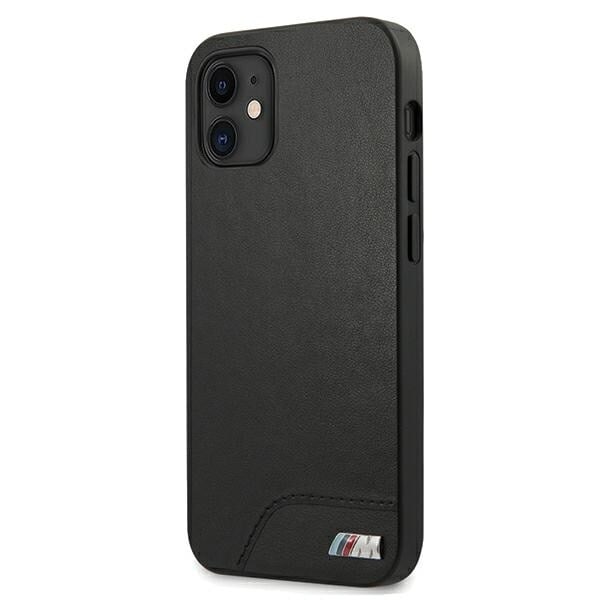 BMW M COLLECTION SMOOTH PU COVER TIL IPHONE 12 MINI - SORT