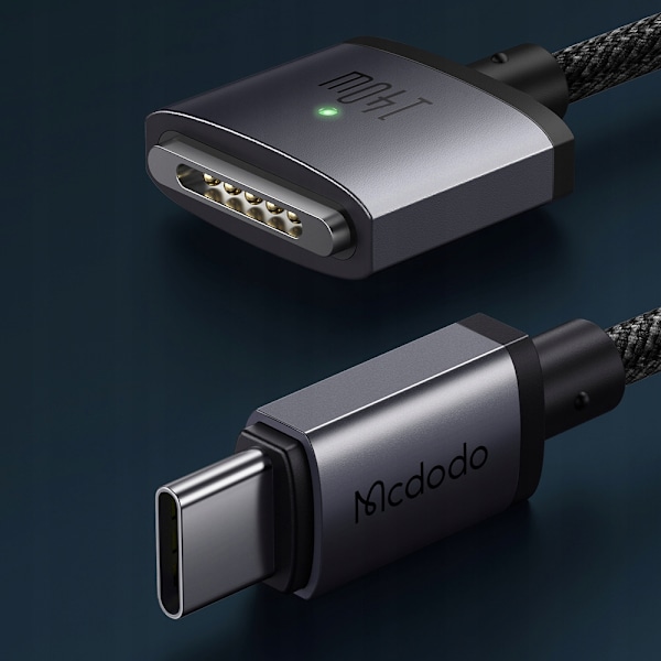 MCDODO LADDNINGSADAPTERKABEL MACBOOK AIR PRO USB-C MAGSAFE 3 140W 2M
