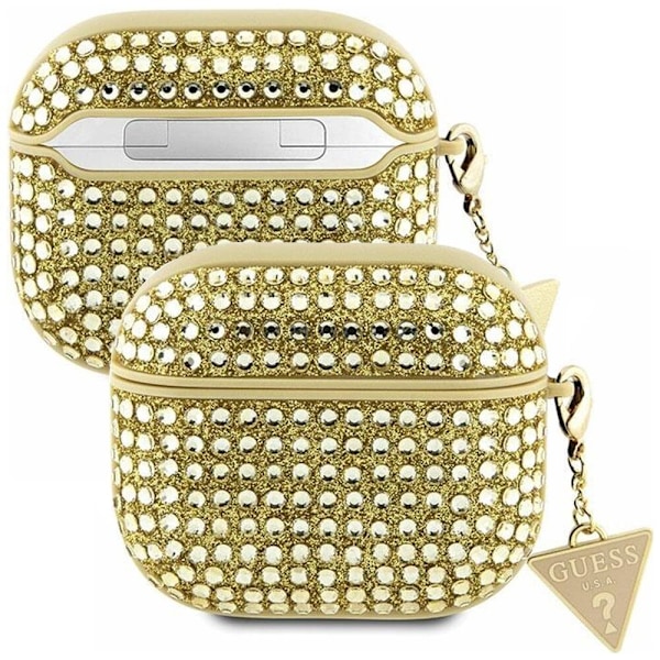 Guess Rhinestone Triangle Charm Case for AirPods 3 - Gull