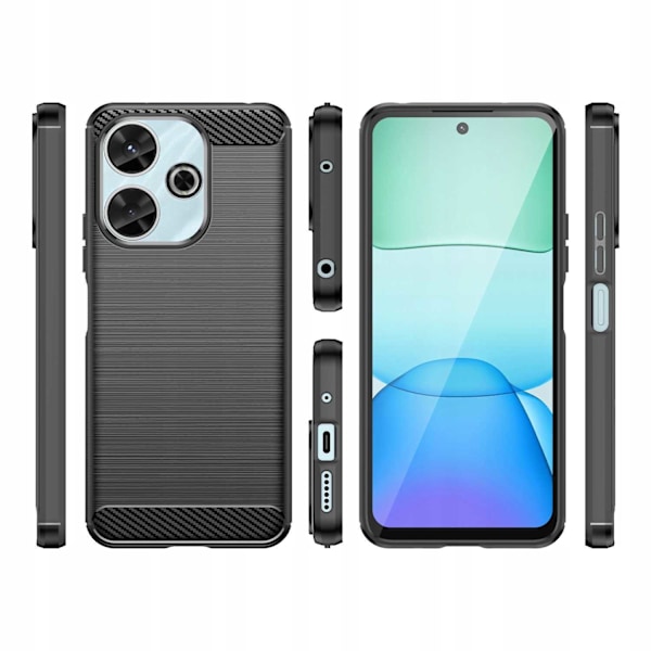 Spacecase Kolfodral För Xiaomi Redmi 13 4G Svart Skydd