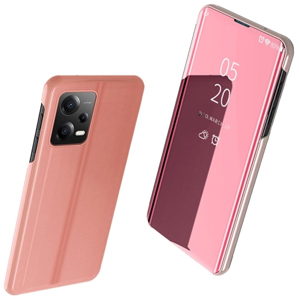 CLEAR VIEW CASE DÆKKER TIL XIAOMI REDMI NOTE 12 5G PINK