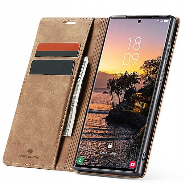 Spacecase Pålbocksväska För Samsung Galaxy S24 Ultra Väska Brunt