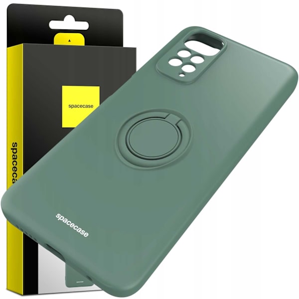 Spacecase Silikonecase Ring För Xiaomi Redmi Note 11 11S Green