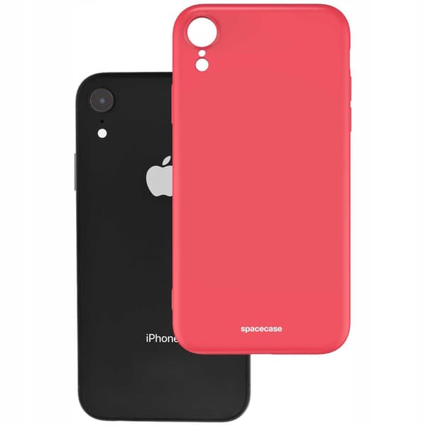 Spacecase Silikonfodral För Iphone Xr Rött Skydd