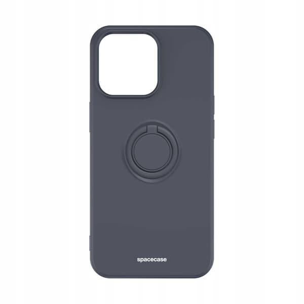 Spacecase Silikon Ringfodral För Iphone 13 Pro Svart Väska