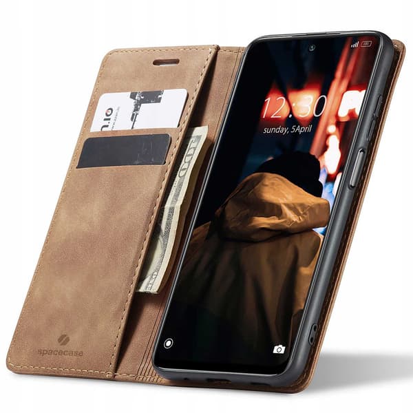 Spacecase Case Cover Till Xiaomi Redmi Note 11 11S Brown