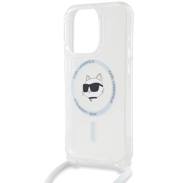 Karl Lagerfeld IML Choupette Head & Cord MagSafe-deksel til iPhone 14 Pro Max - Gjennomsiktig