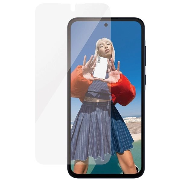 PanzerGlass Ultra-Wide Fit herdet glass med holder for Samsung Galaxy A35 5G